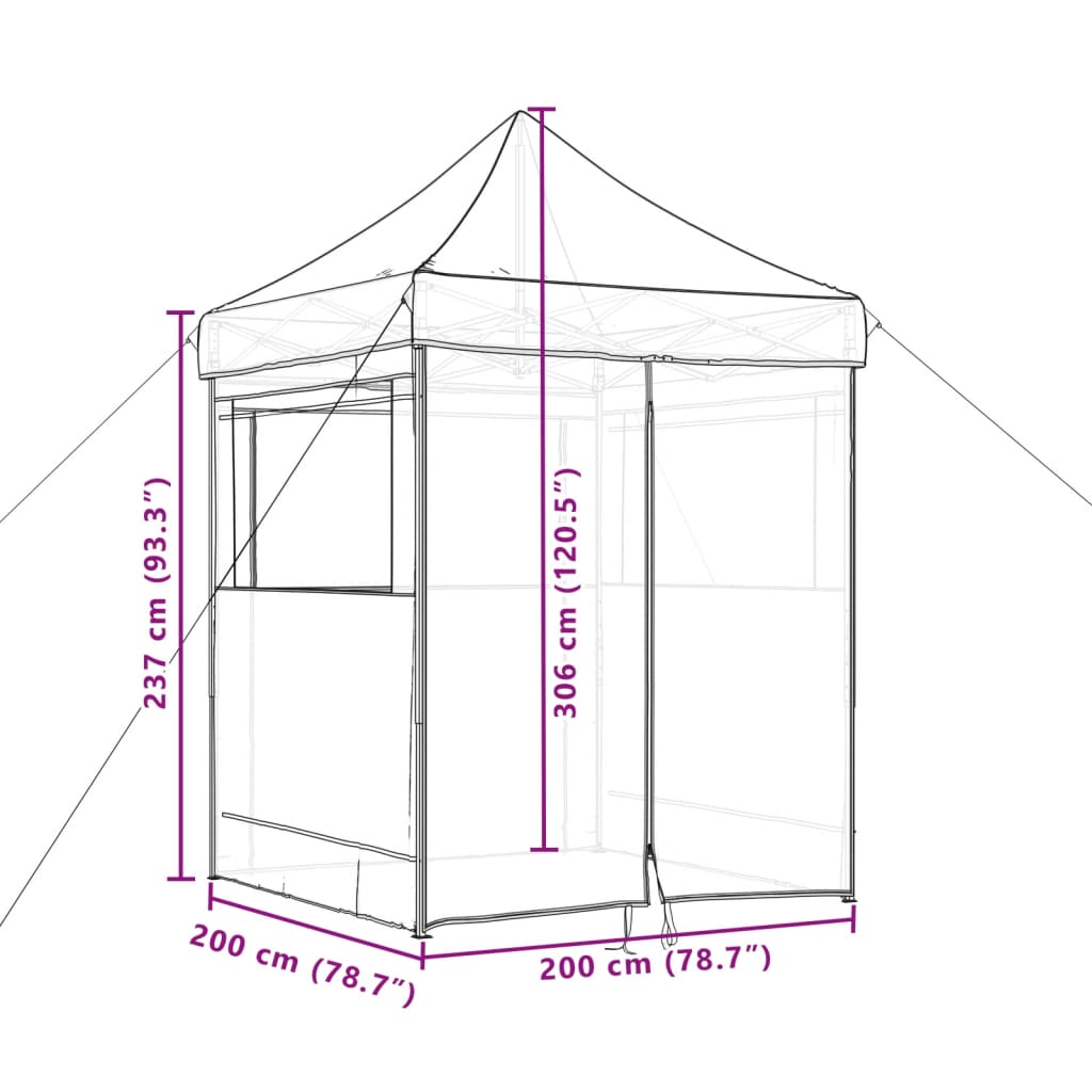 Party Tent Beige Oxford Fabric