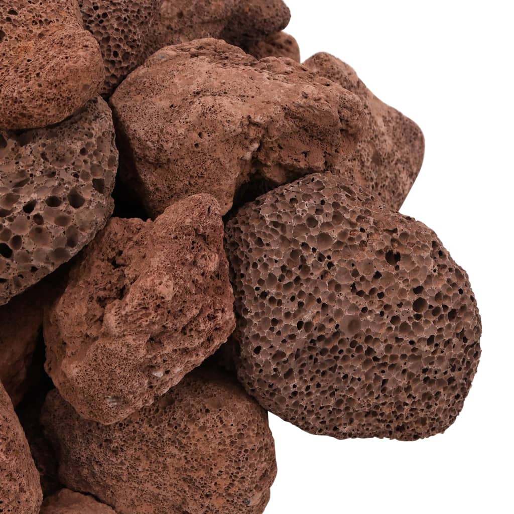 Volcanic Rocks 25 kg Red 5-8 cm