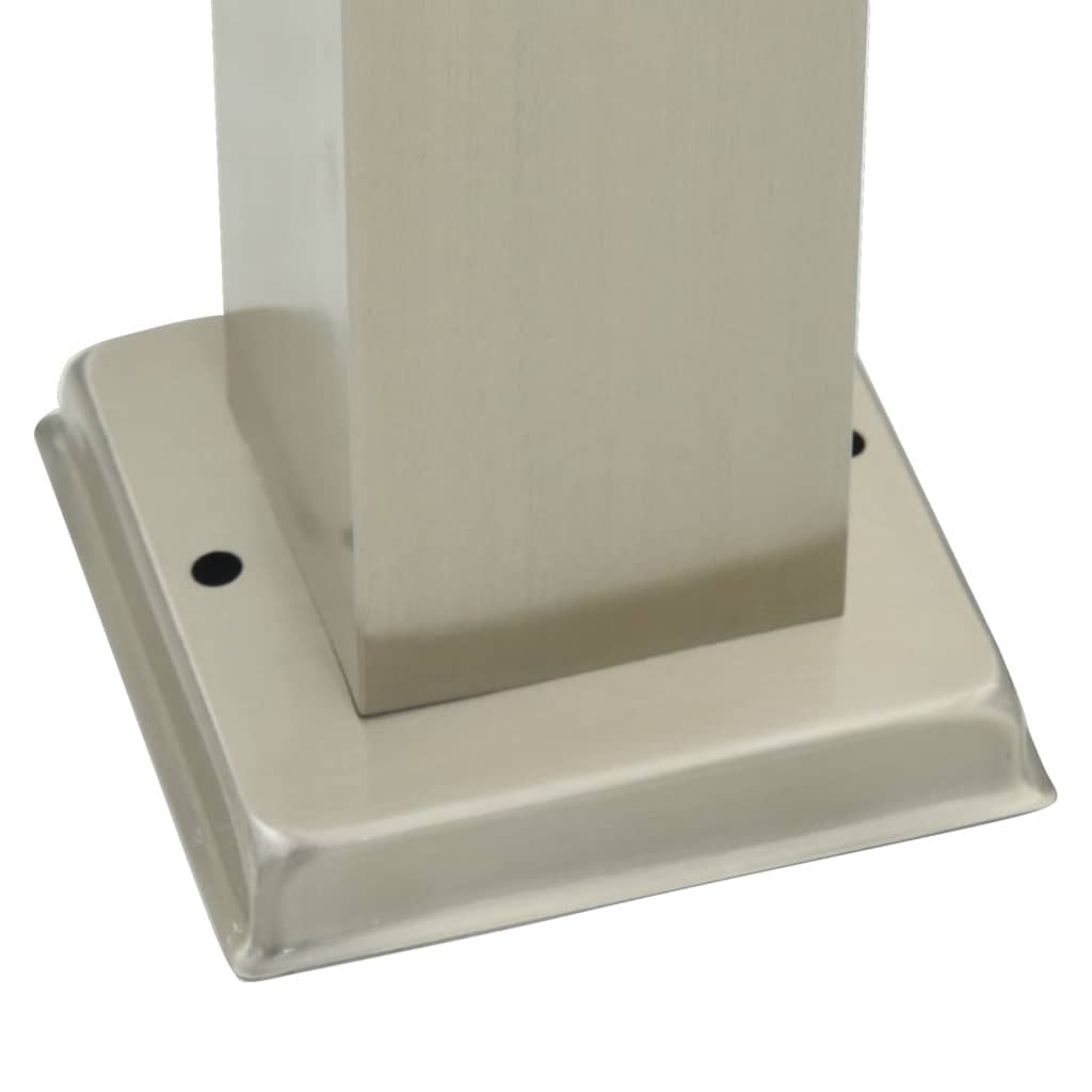 Bollard Light with Outlet 80 cm Stainless Steel IP44