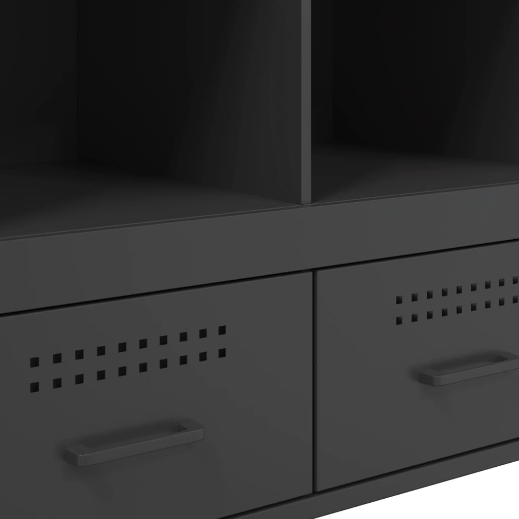 Highboard Black 68x39x101,5 cm Steel