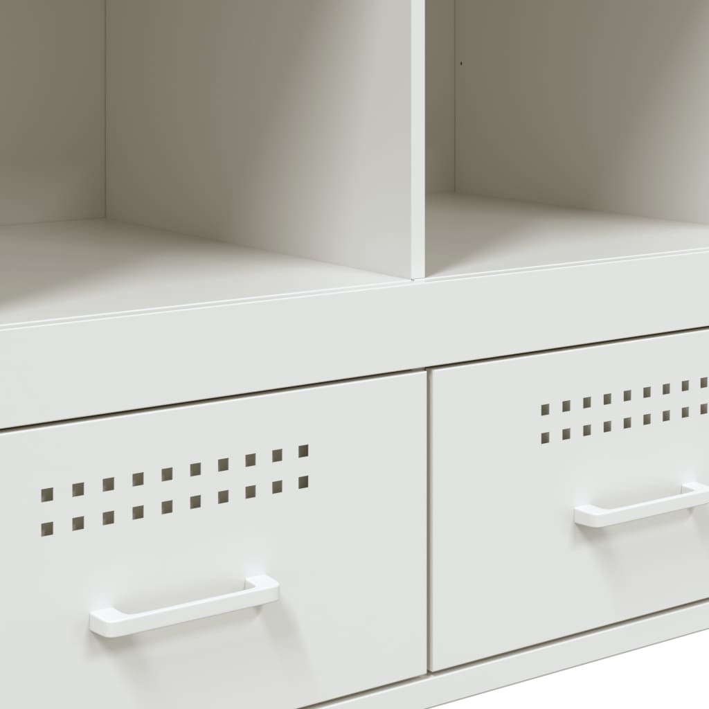 Highboard White 68x39x101,5 cm Steel