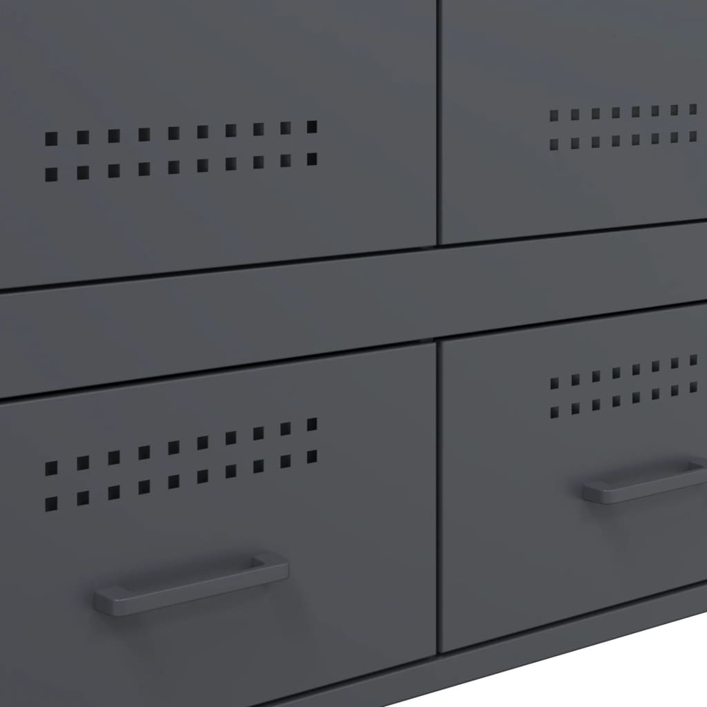 Highboard Anthracite 68x39x101,5 cm Steel