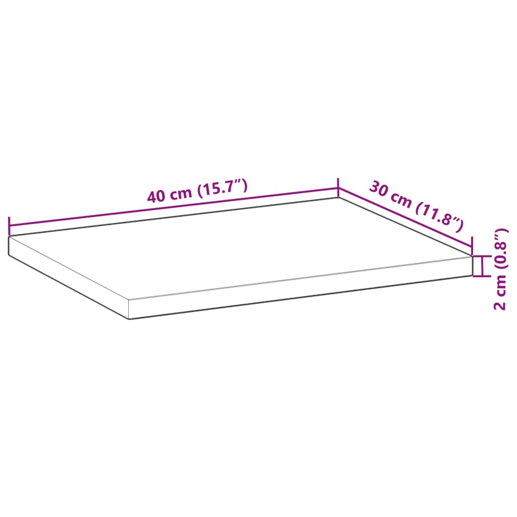 Floating Shelves 2 pcs 40x30x2 cm Oil Finished Solid Wood Acacia