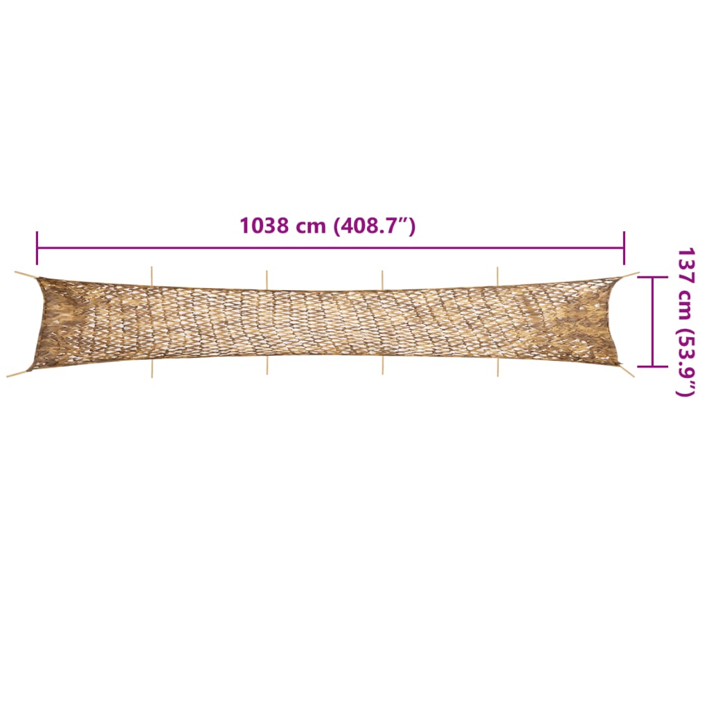 Camouflage Net with Storage Bag 1038x137 cm Sand