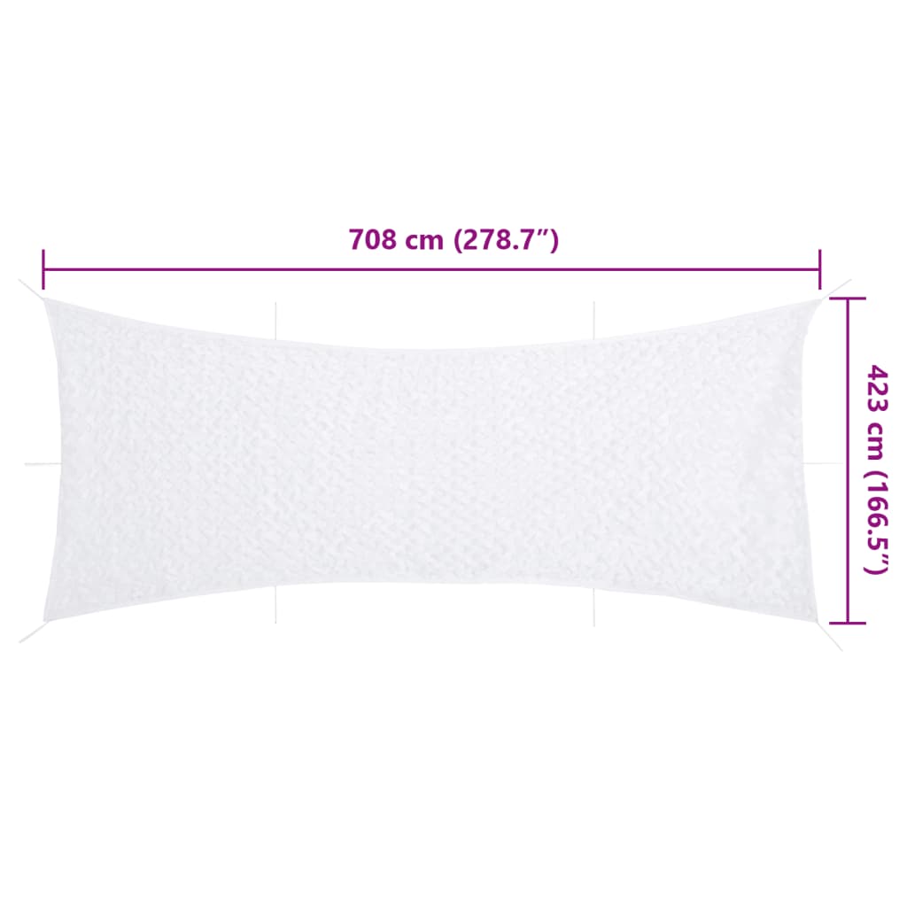 Camouflage Net with Storage Bag 708x423 cm White