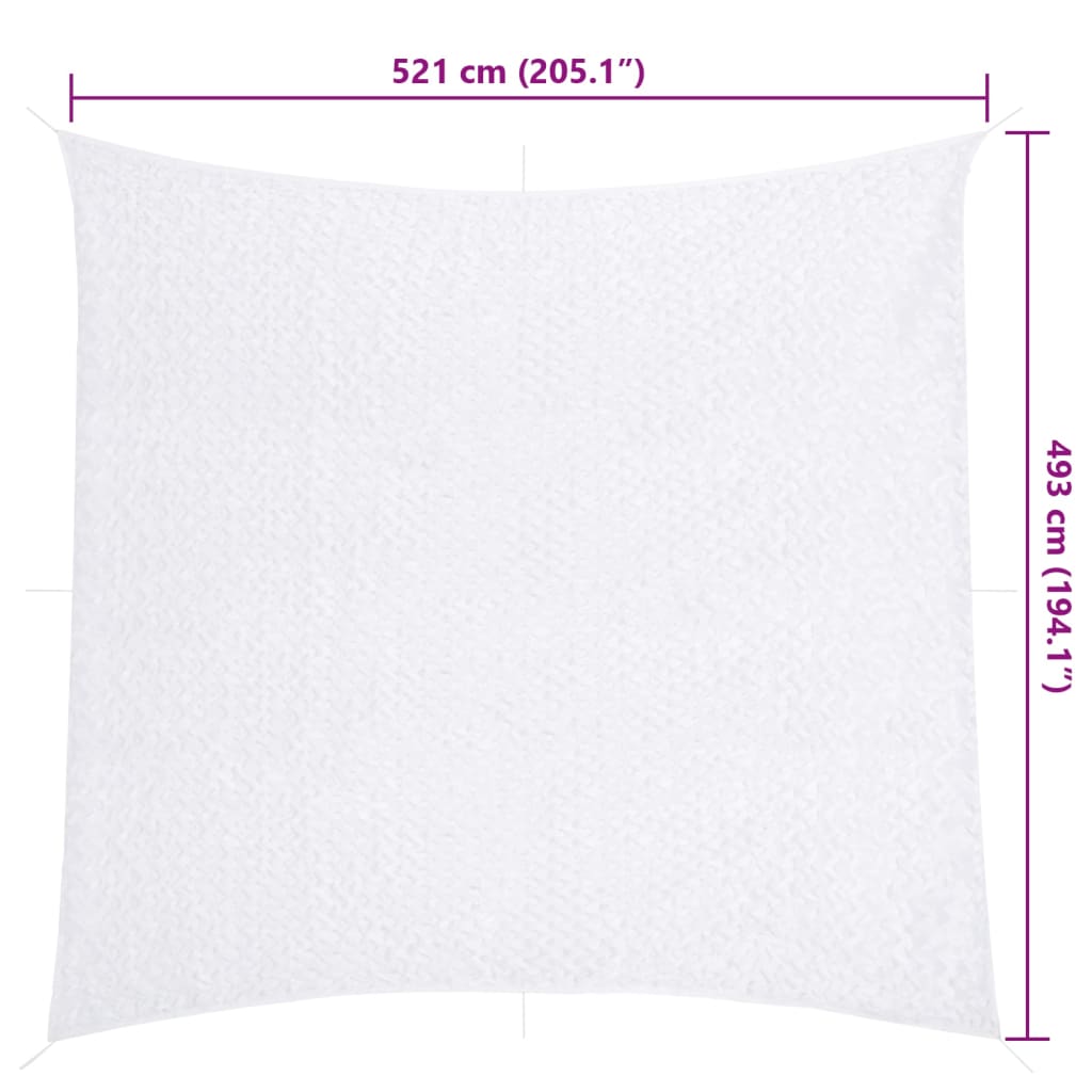 Camouflage Net with Storage Bag 521x493 cm White