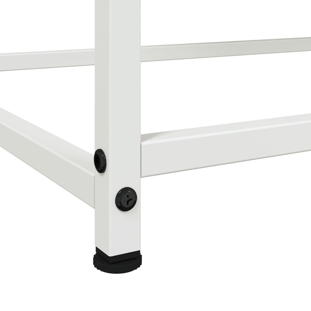 Sideboard White 100,5x39x107 cm Steel