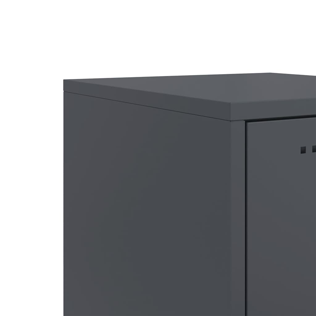 Bedside Cabinet Anthracite 36x39x43,5 cm Steel