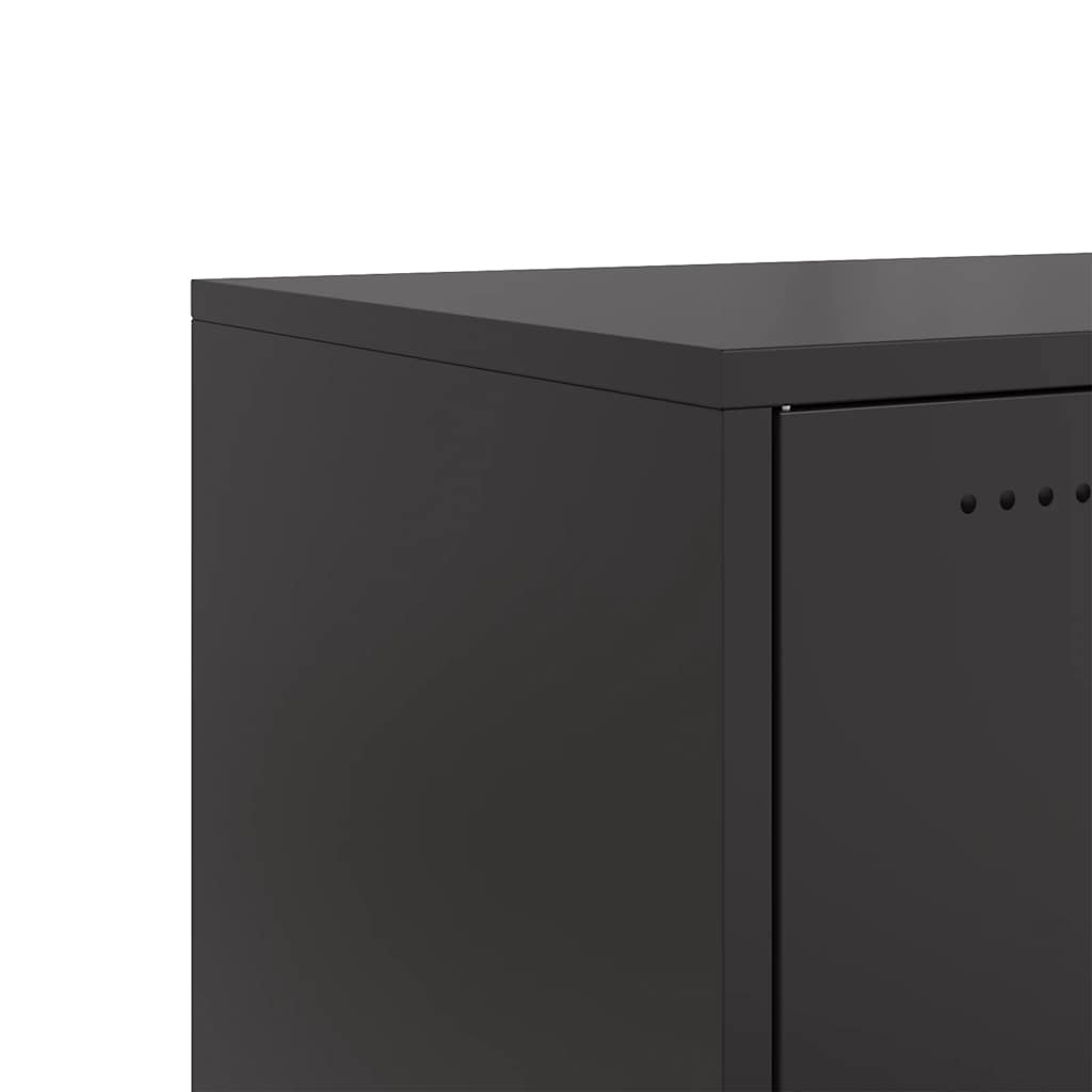 TV Cabinet Black 100.5x39x43.5 cm Steel