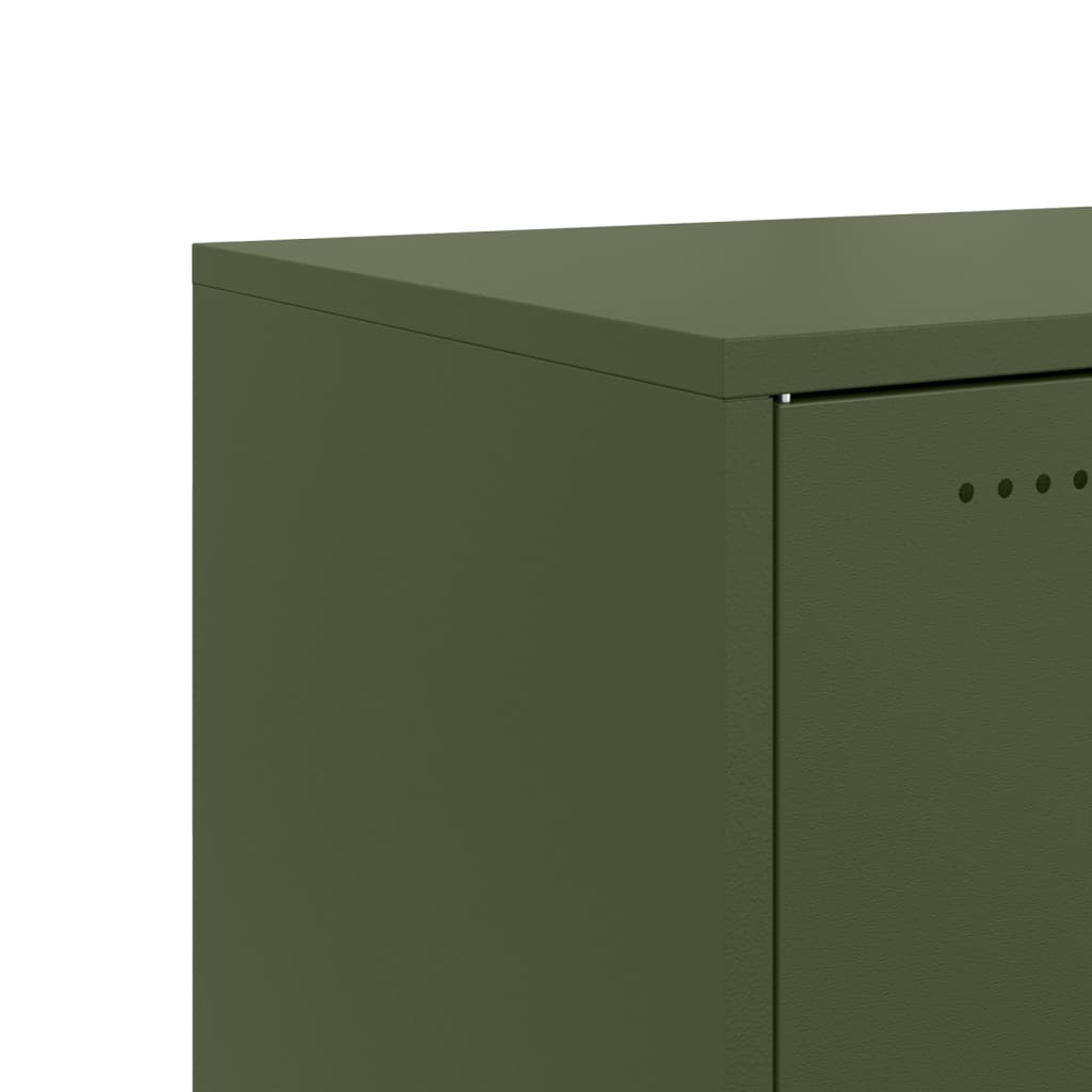 Sideboard Olive Green 100.5x39x72 cm Steel