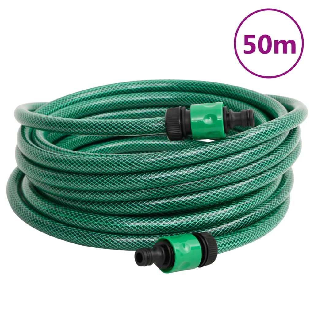Green Hose Reel Cart with 50 m Hose PVC