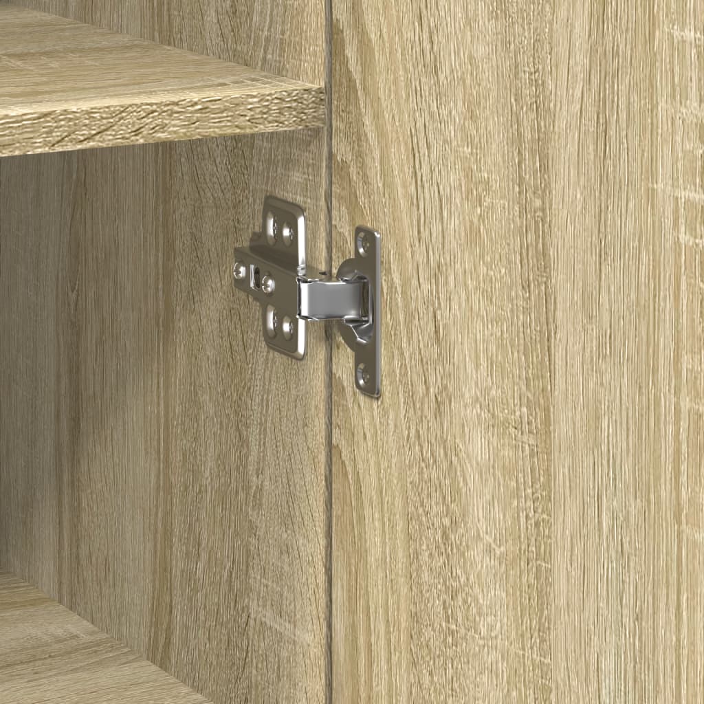 Slim Storage Cabinet Sonoma Oak 45x42,5x225 cm Engineered Wood