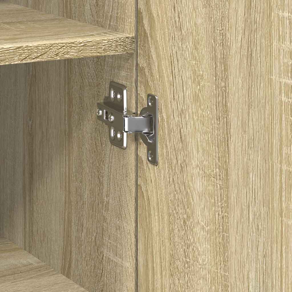 Slim Storage Cabinet Sonoma Oak 50x42,5x225 cm Engineered Wood