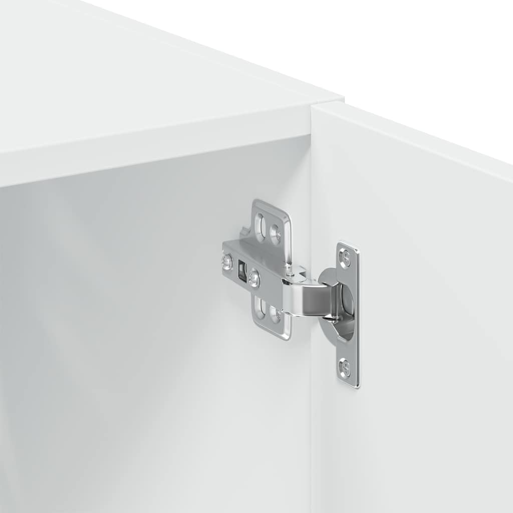 Storage Cabinet White 70x42,5x225 cm Engineered Wood