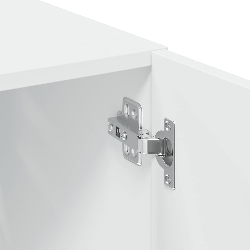 Storage Cabinet White 70x42,5x225 cm Engineered Wood