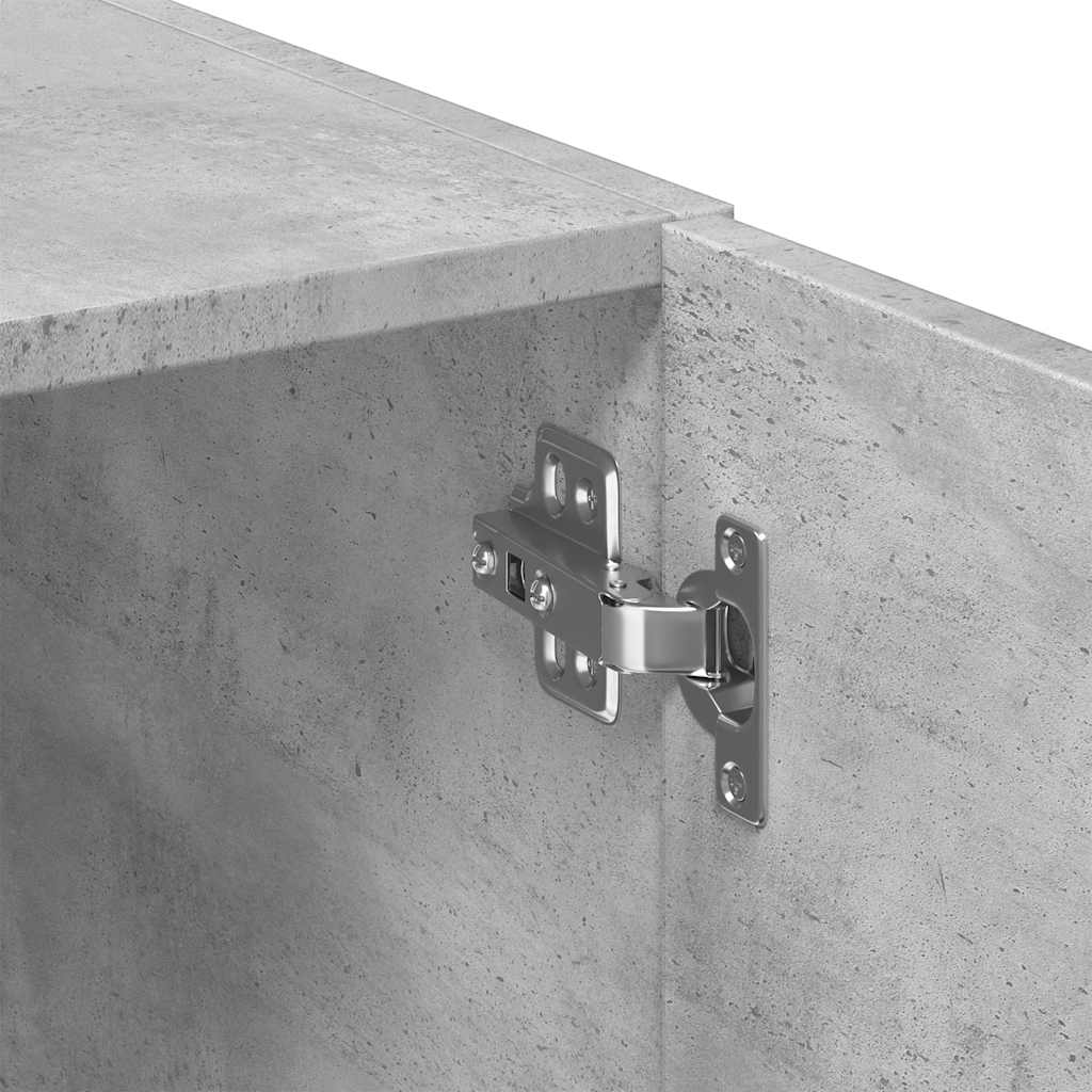 Storage Cabinet Concrete Grey 70x42,5x225 cm Engineered Wood