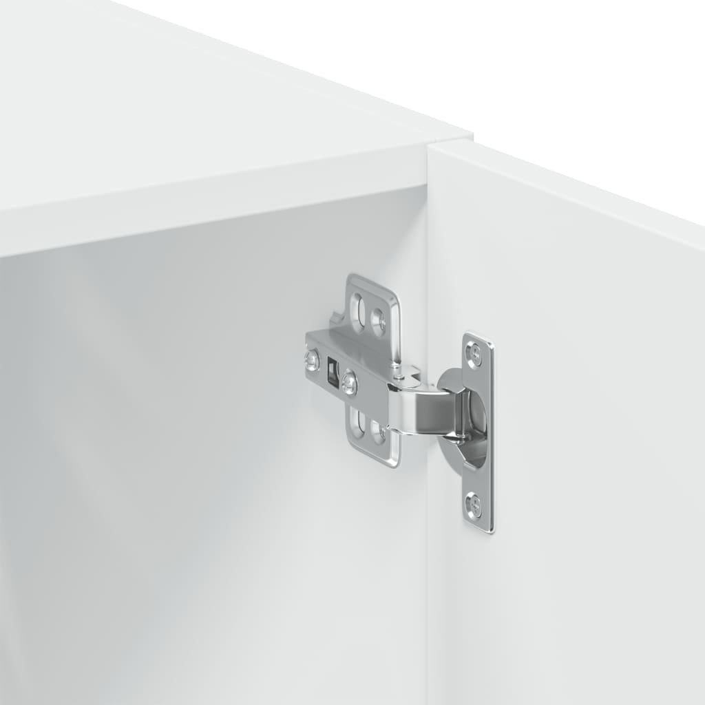Storage Cabinet White 70x42,5x225 cm Engineered Wood