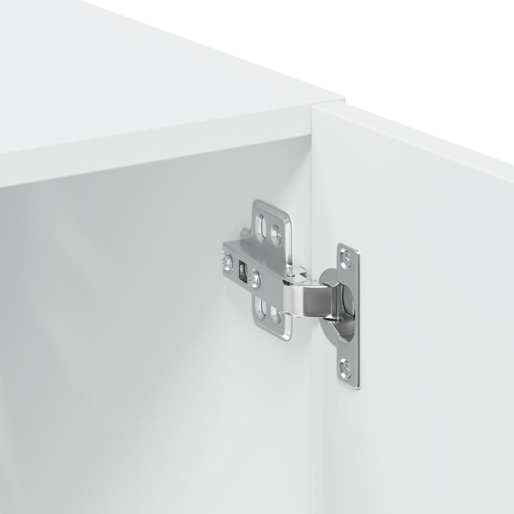 Storage Cabinet White 80x42,5x225 cm Engineered Wood