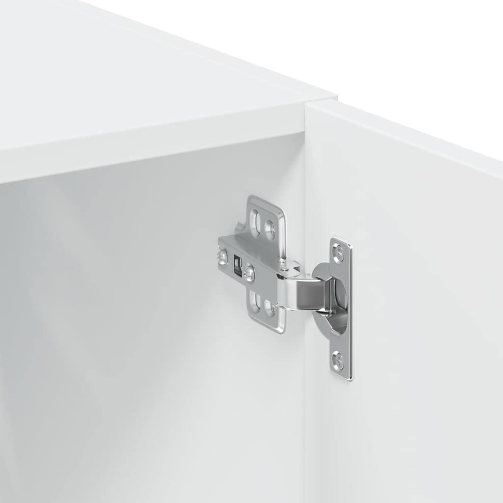 Storage Cabinet White 80x42,5x225 cm Engineered Wood