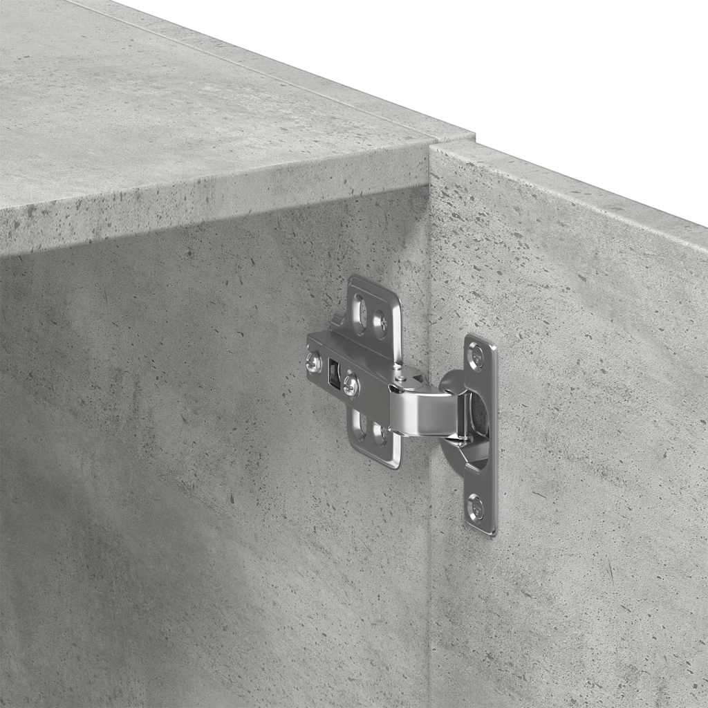Storage Cabinet Concrete Grey 80x42,5x225 cm Engineered Wood