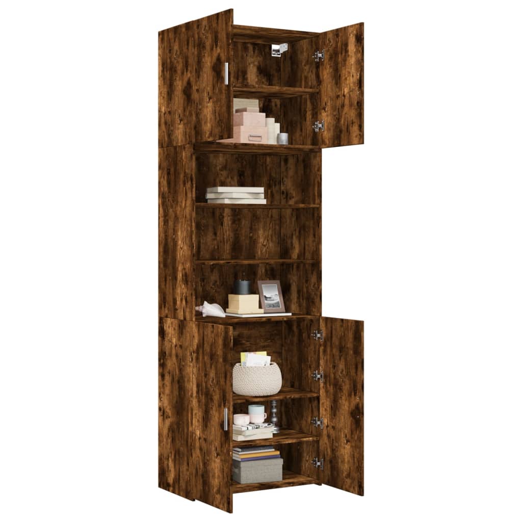 Highboard Smoked Oak 80x42,5x249 cm Engineered Wood