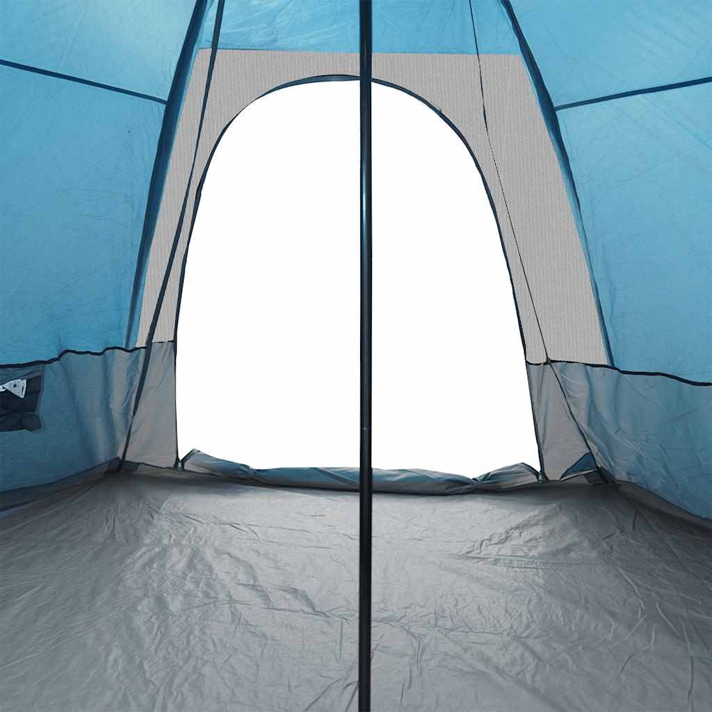 Family Tent Tipi 6-Person Blue Waterproof