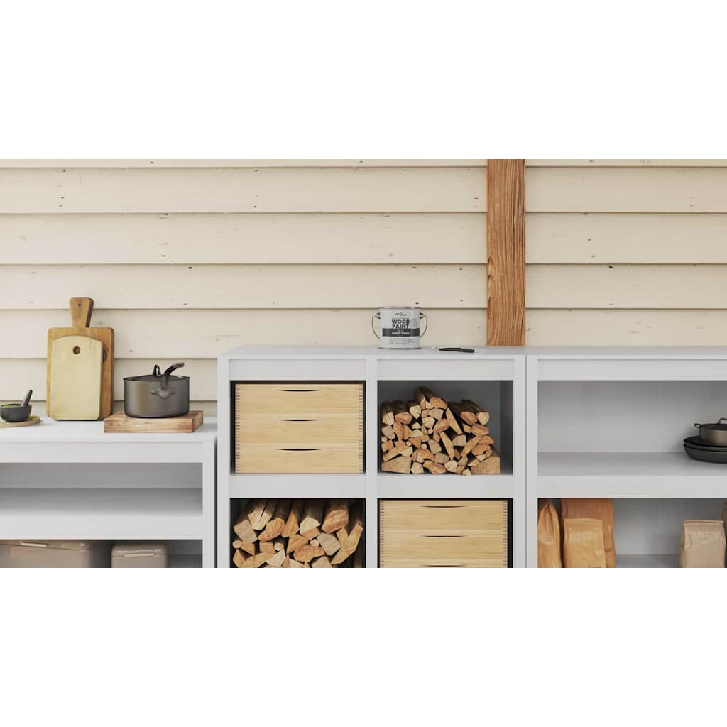 Wood Paint Grey 2.5 L Wall Print