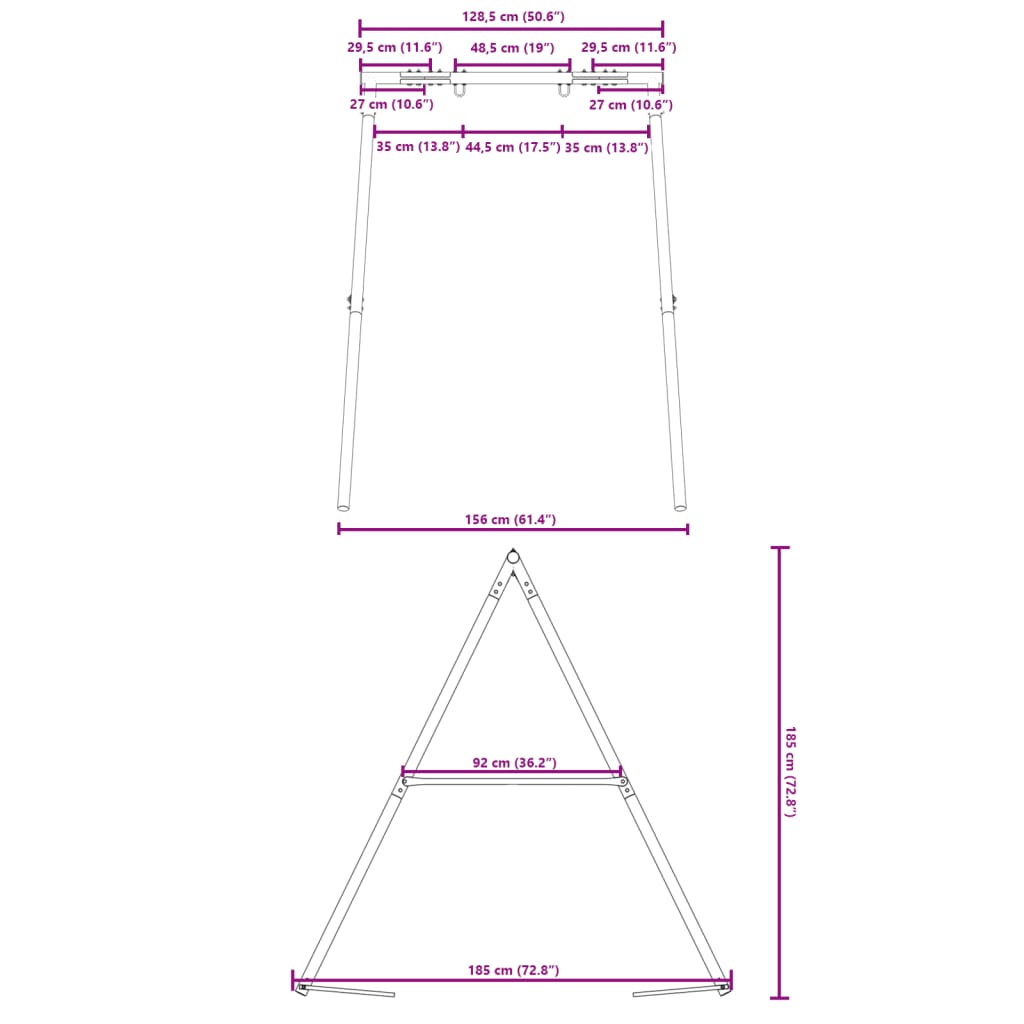 Swing Frame for Outdoor W 156 x H 185 cm