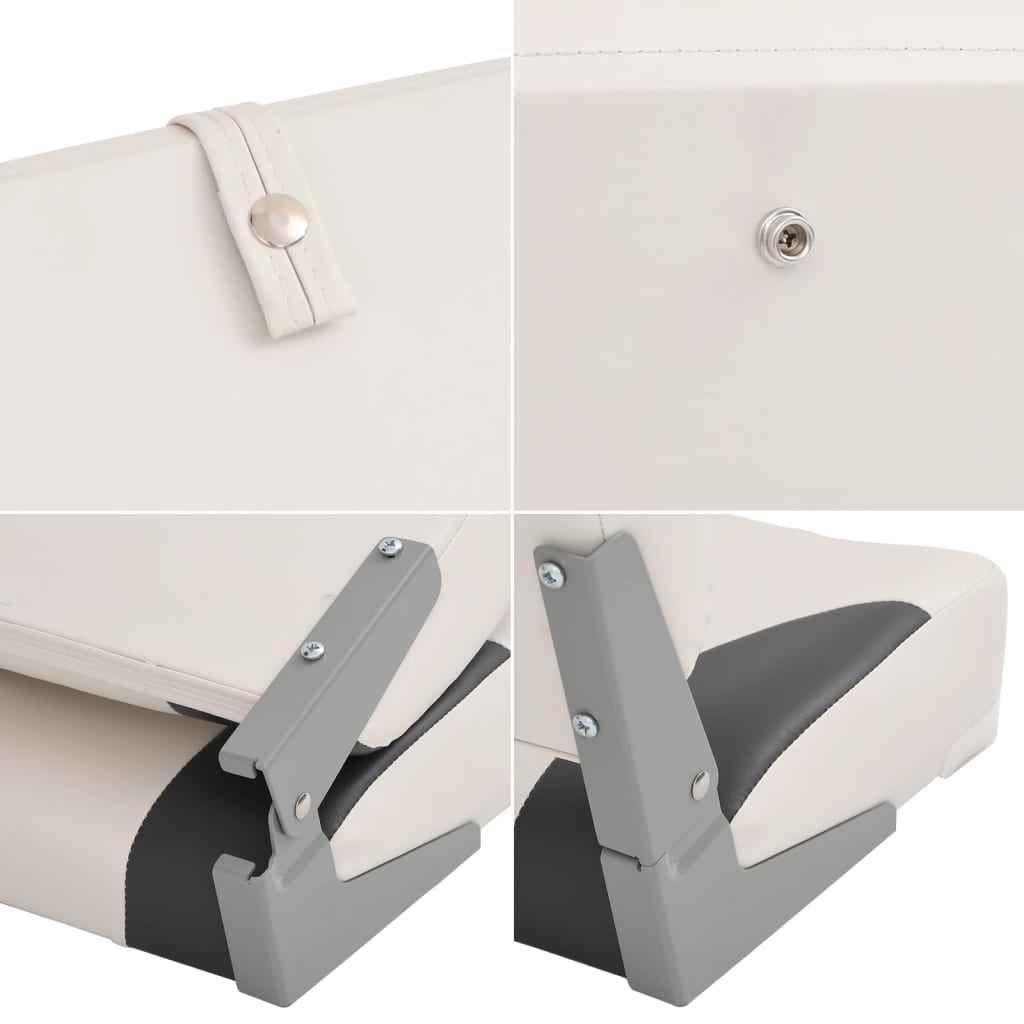 Foldable Boat Seat 1 Set Low Backrest with Fixing Strap