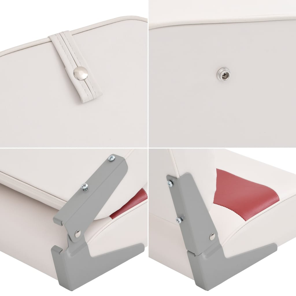 2 Piece Foldable Boat Seat Set High Backrest