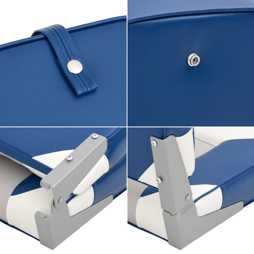 2 Piece Foldable Boat Seat Set High Backrest