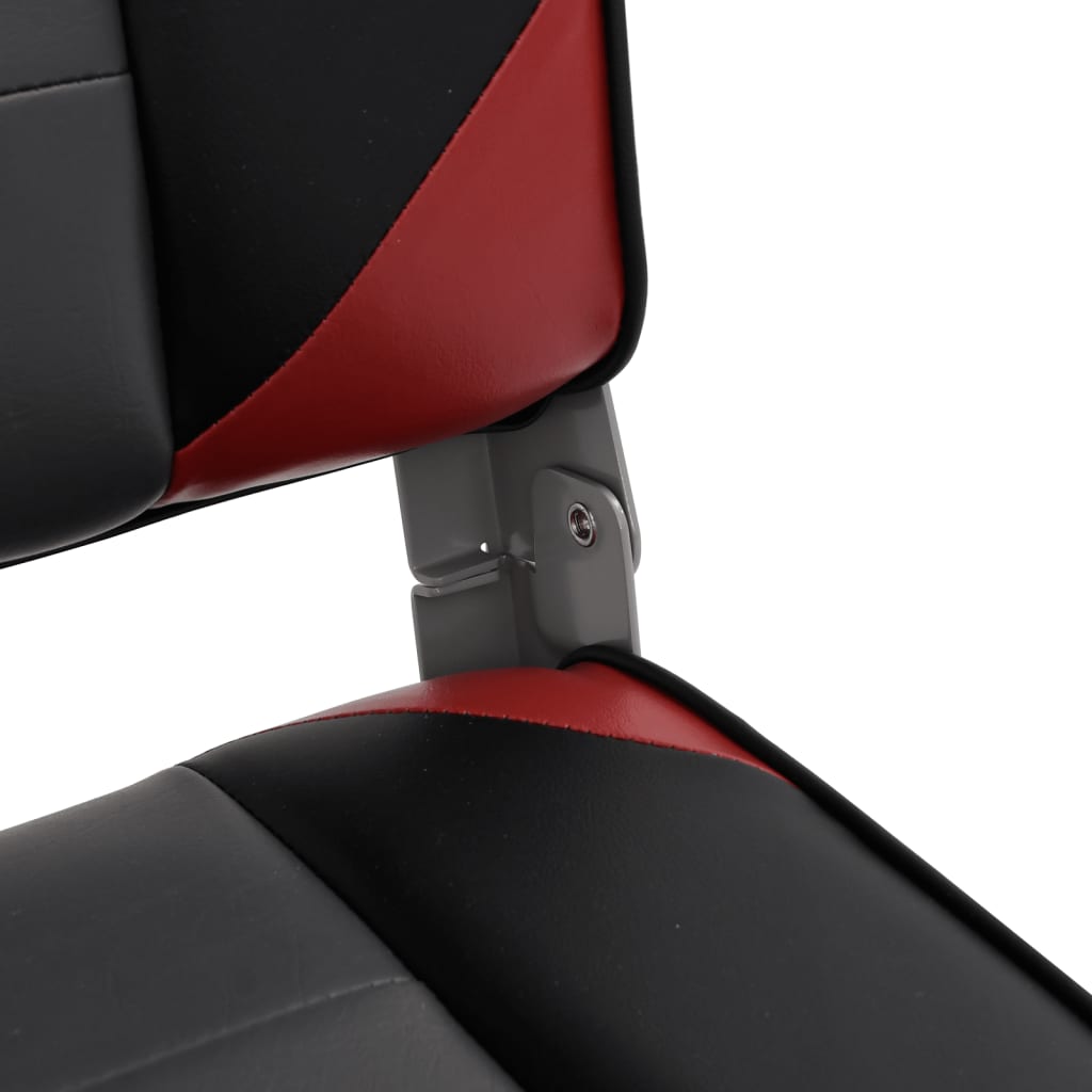 Foldable Boat Seats 2pcs with High Back 39x43x58 cm