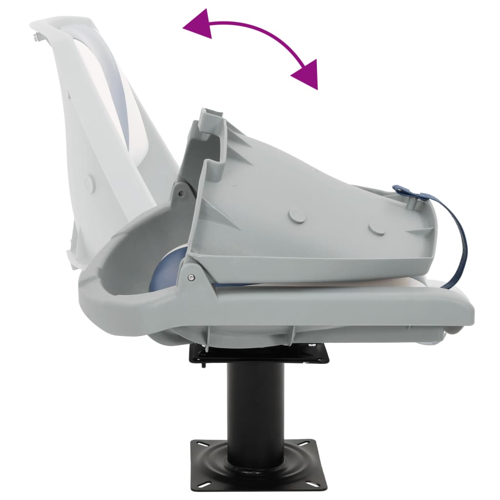 Boat Seats 2 pcs with Pedestal 360° Rotatable
