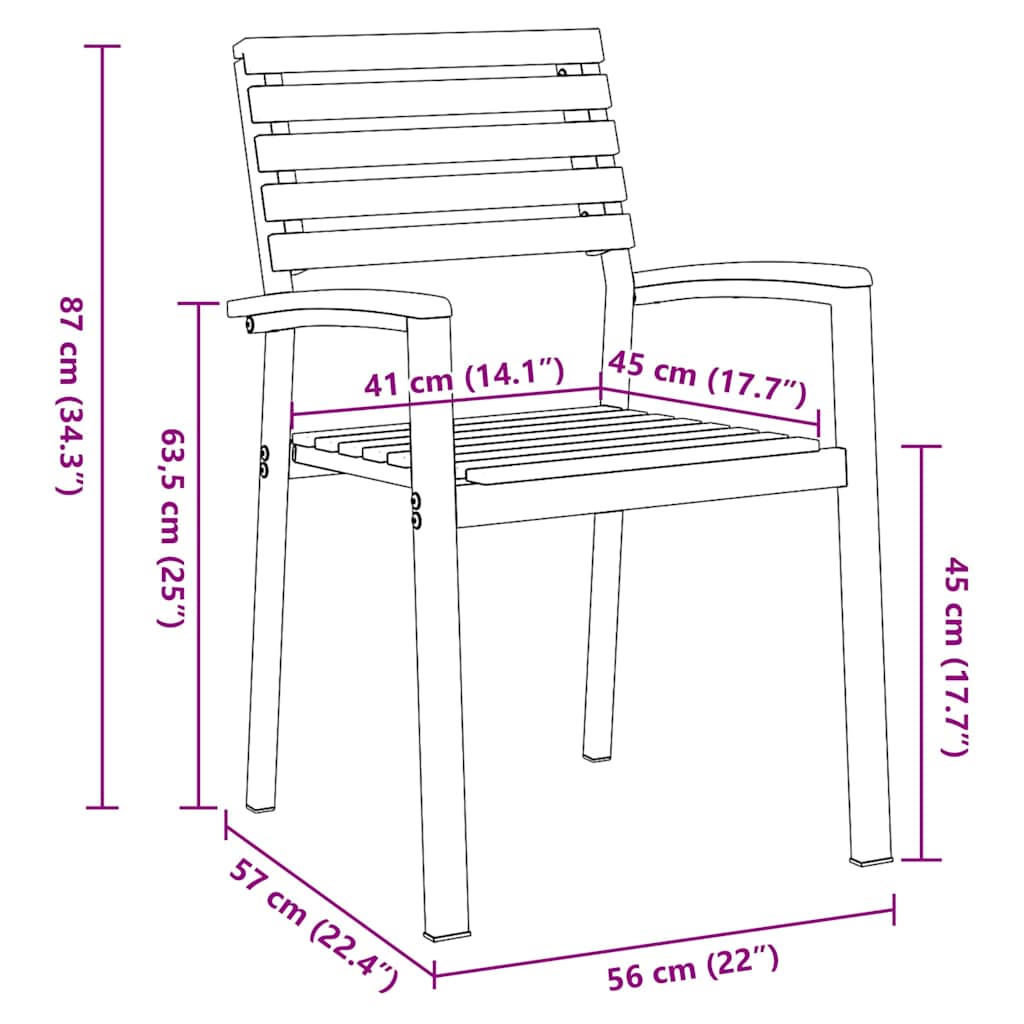 Garden Dining Set 9 pcs Grey Solid Acacia Wood
