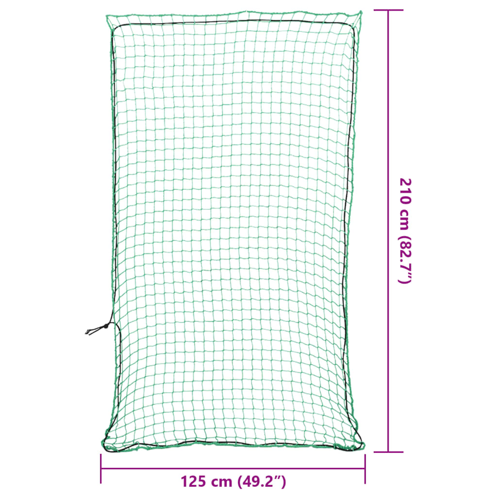 Trailer Net with Elastic Rope Green 2,1x1,25 m PP