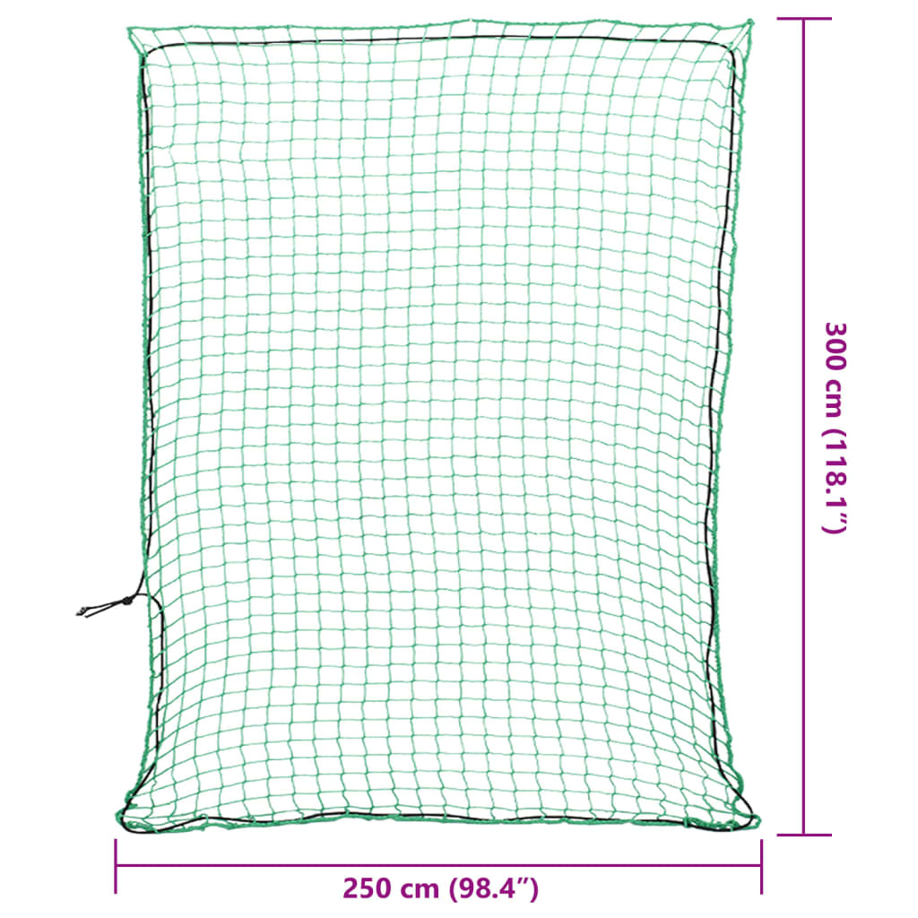 Trailer Net with Elastic Rope Green 3x2,5 m PP