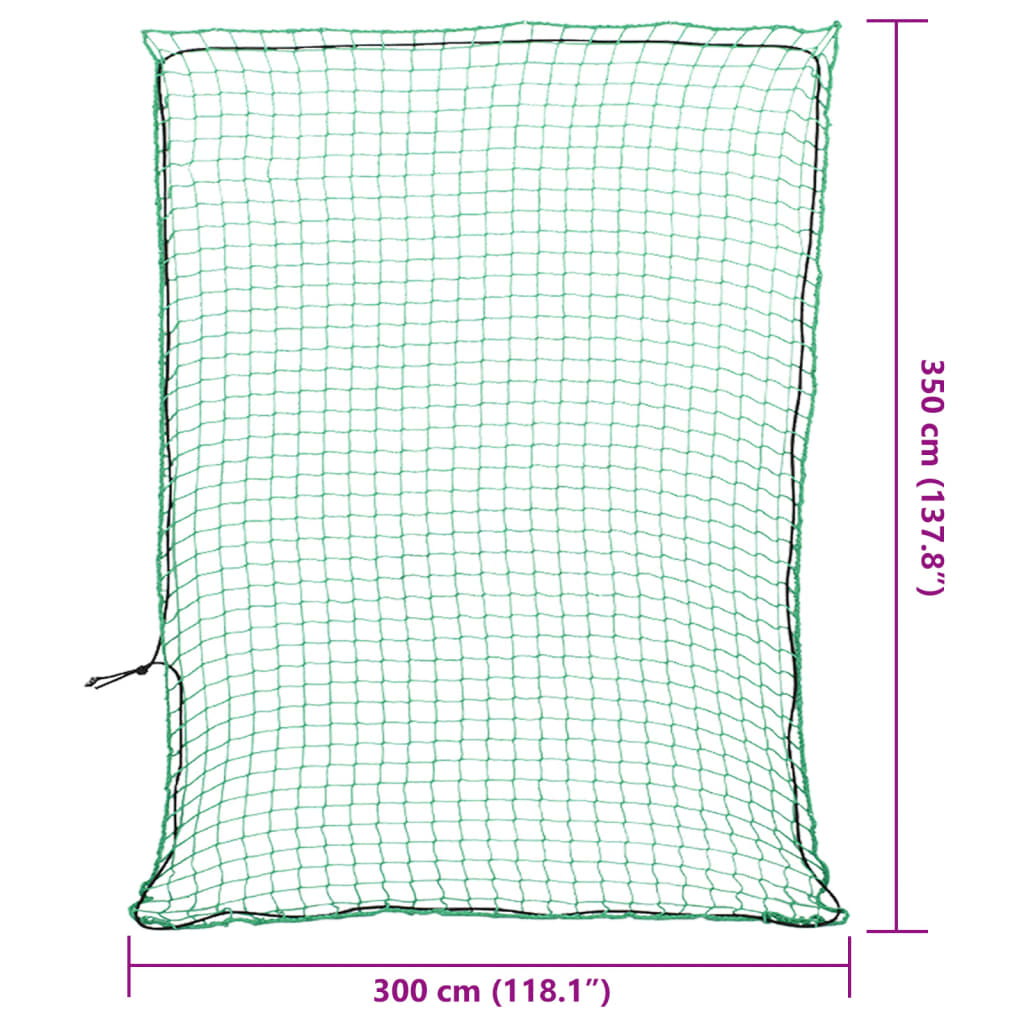 Trailer Net with Elastic Rope Green 3,5x3 m PP