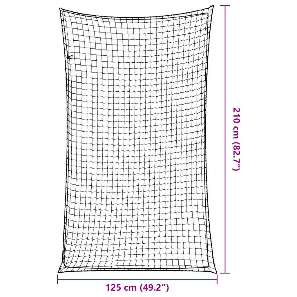 Trailer Net with Elastic Rope Black 2,1x1,25 m PP