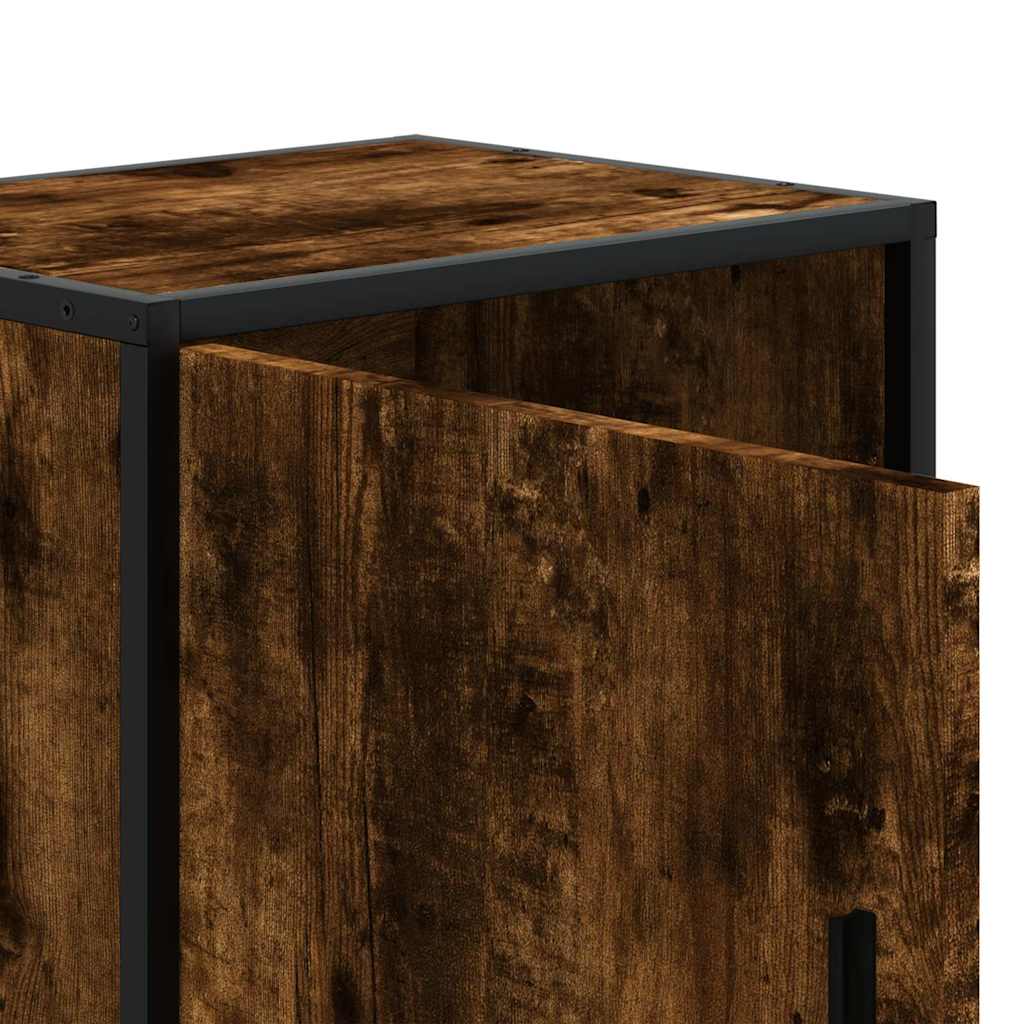 Bedside Cabinets 2 pcs Smoked Oak 40x31x50 cm