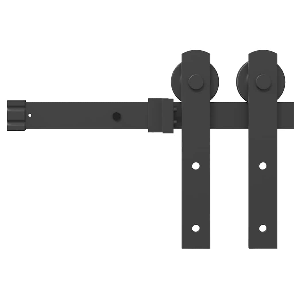 Sliding Door Hardware Kit 213,5 cm Steel Black