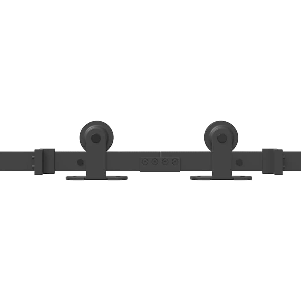 Sliding Door Hardware Kit 427 cm Steel Black