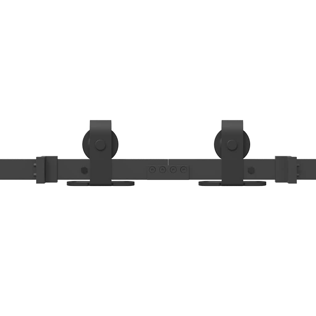 Sliding Door Hardware Kit 427 cm Steel Black