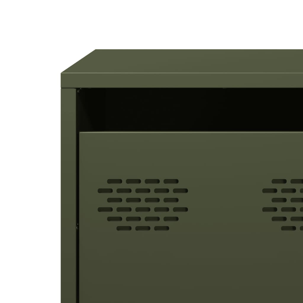 TV Cabinet Olive Green 68x50x43,5 cm Cold-rolled Steel
