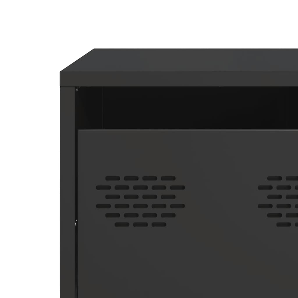 Coffee Table Black 101,5x50x43,5 cm Cold-rolled Steel