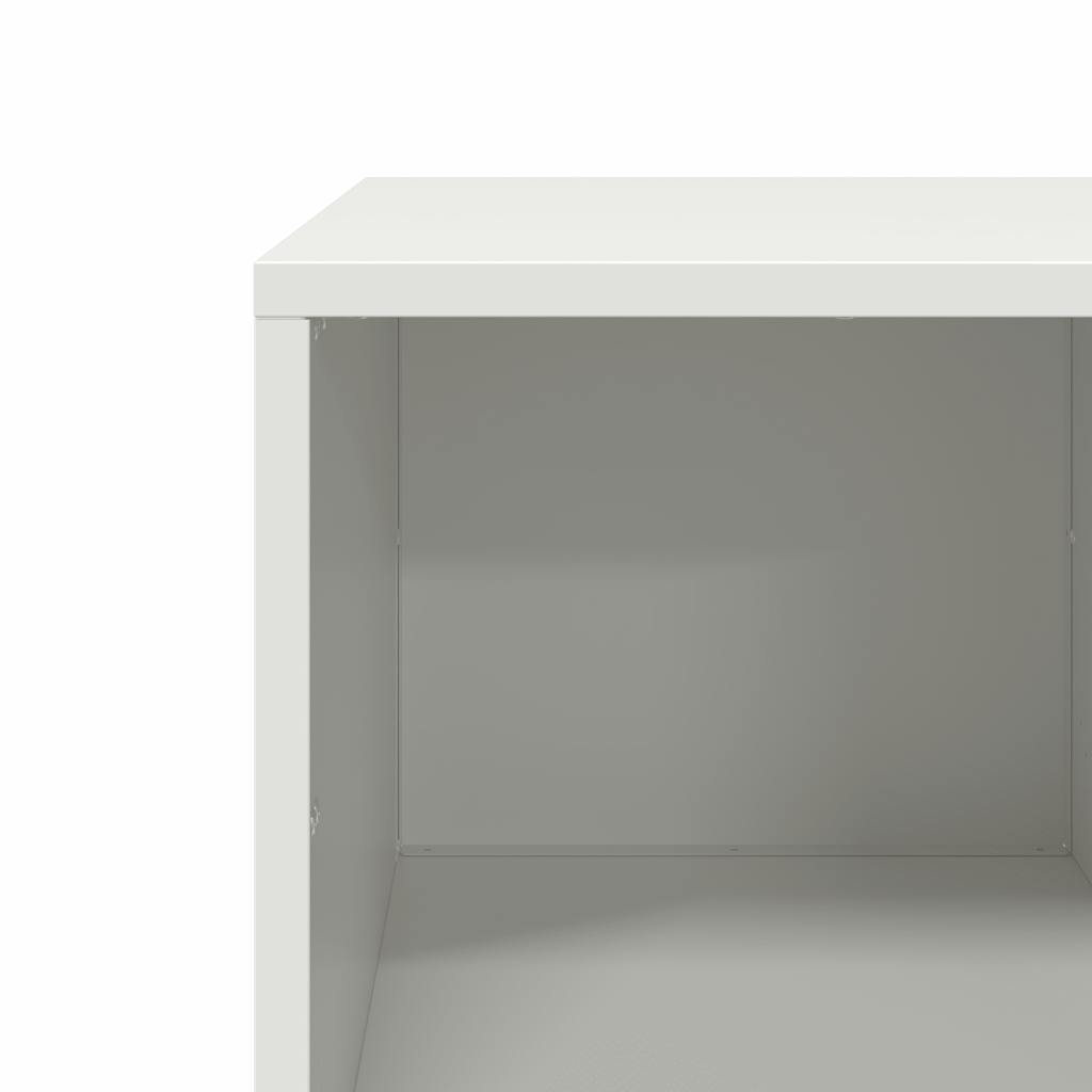 Coffee Table White 101,5x50x43,5 cm Cold-rolled Steel