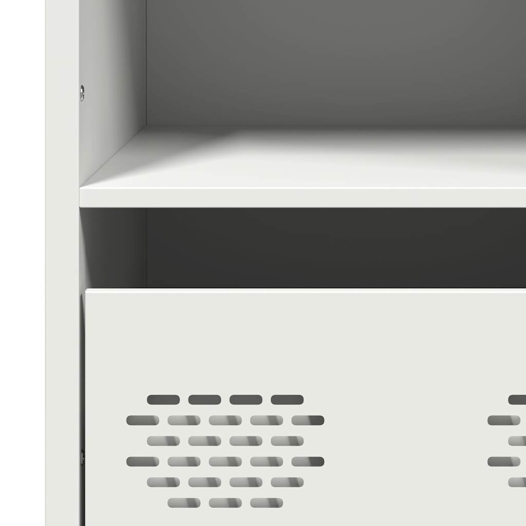 Highboard White 68x39x103,5 cm Steel