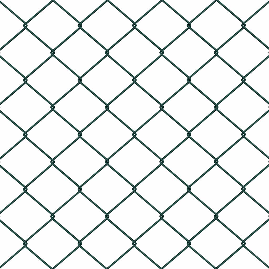Fence Post Green 25 x 1 m (40 x 40 mm mesh) Steel and PVC