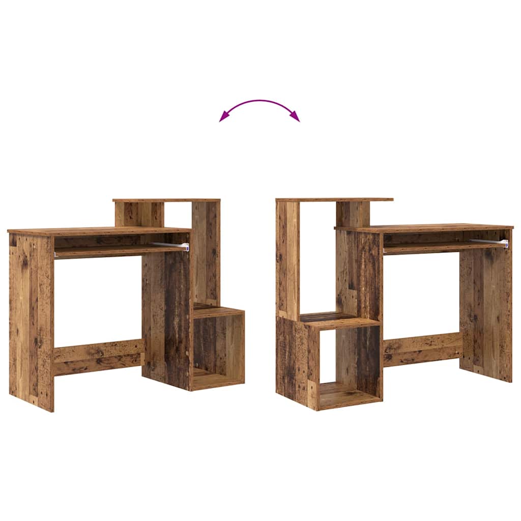 Desk with Drawer Old Wood 106 x 41 x 88.5 cm Engineered Wood