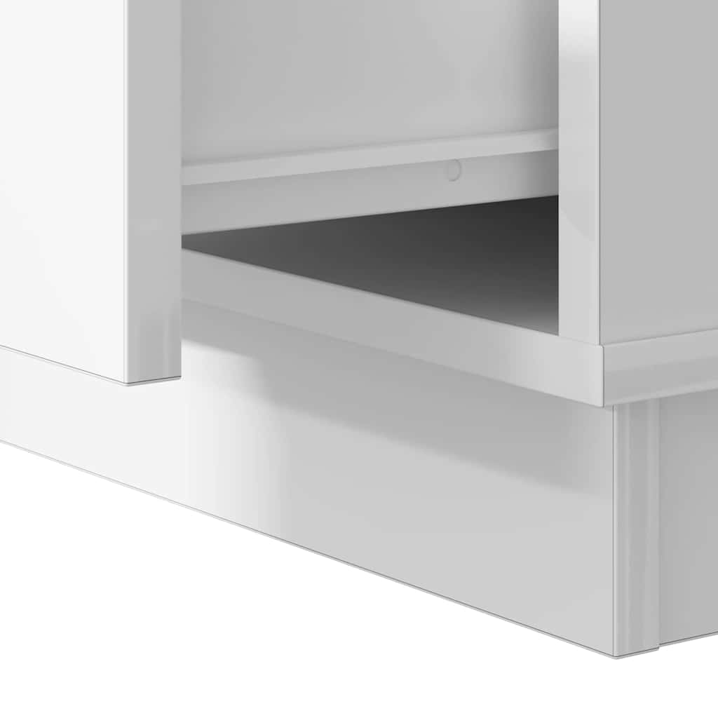 Bedside Cabinet White 50 x 34.5 x 50 cm Engineered wood
