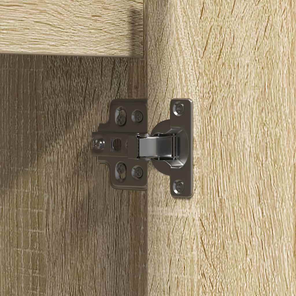 vidaXL Sideboard Sonoma Oak 71 x 34.5 x 75 cm Engineered wood
